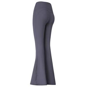 Pantalon de yoga évasé pour femme, taille haute, effet push-up, sans couture, respirant, idéal pour le Pilates et le sport, collection été – Vente en gros - Product Image 5