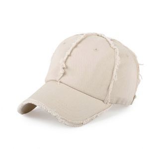 Casquette de baseball unisexe OEM vintage à visière incurvée, logo brodé, 6 panneaux, effet vieilli et déchiré, personnalisable - Product Image 2