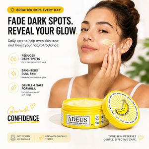 Crema Correctora de Manchas Oscuras con Ácido Tranexámico ADEUS al por Mayor para Acné, Blanqueamiento Facial y Corporal, Uso Nocturno en Axilas, Bikini, Rodillas y Codos - Product Image 6