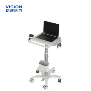 Multifunctionele aluminium medische <span class=keywords><strong>trolley</strong></span> - draagbare kar voor laptop, echografie, orale scanner met in hoogte verstelbare standaard - Product Image 1