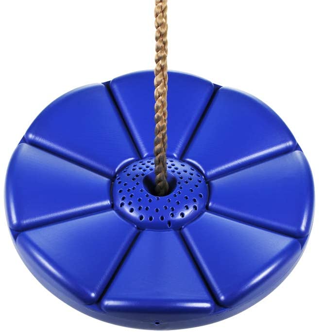 CTSC Climbing Rope Swing with Knot and Disc Swing Seat Set, Rope Ladder for Kids Outdoor Tree Backyard Playground Swing.