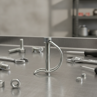 Goupilles de verrouillage rondes et carrées en fil de fer, en acier au carbone zingué, en acier inoxydable 316, goupille de verrouillage en fil rond 1/4"x2" pour remorque