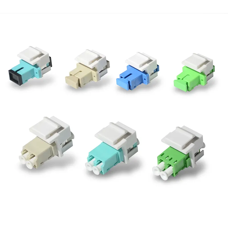 LC SC Multimode Duplex Fiber Optic KeystoneジャケットCoupler Adapter