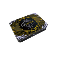 Boîte en métal en forme de sapin de Noël avec logo personnalisé pour biscuits et gâteaux