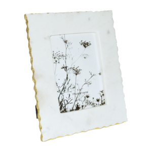 Cornice Decorativa Moderna in Marmo 5x7, Cornice per Foto da Tavolo, Elegante Cornice Rettangolare Glamour - Product Image 1