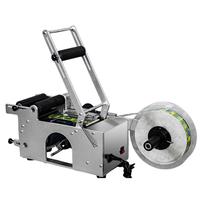 Machine à étiquettes/autocollants de bureau manuelle MT-50 petite étiqueteuse semi-automatique d'étiquette adhésive de bouteille de flacon en verre rond