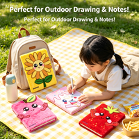 Carnet en peluche personnalisé pour enfants, fabriqué en usine BSCI, carnet doux pour enfants, carnet mignon pour écrire