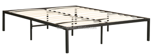 Modern Easy Assembly <b>Portable</b> Twin King Size Frame Metal Load-bearing <b>Bed</b> Frame - Product Image 2