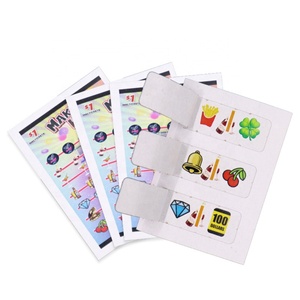 Cartes à tirer personnalisées, impression recto-verso, billets colorés recyclables, cartes de haute qualité, avec languette à tirer imprimée - Product Image 3