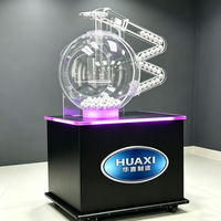 Huaxi Tragbare Acryl-Lotto-Keno-Spielmaschine für 75, 80, 90 Bälle, Elektronische Bingo-Lotterie-Glücksziehungsmaschine