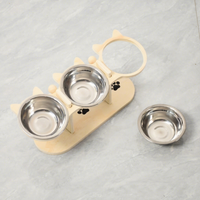 Support surélevé en bois pour gamelles d'animaux – Table d'alimentation pour chats, chiens et petits animaux