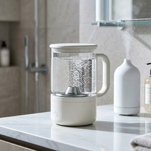 Gobelet de <span class=keywords><strong>d</strong></span>ésinfection à l'ozone léger, étanche, portable, en <span class=keywords><strong>verre</strong></span> et plastique, pour la maison, les voyages, les appareils orthodontiques et le nettoyage des prothèses dentaires - Product Image 3