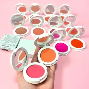 Poudre matte sans marque à haute teneur en pigment blush sans cruauté aux végétaliens de marque privée poudre de blush aux couleurs vives - Product Image 1