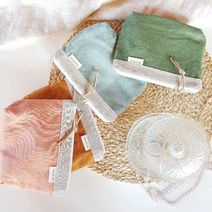 <span class=keywords><strong>Handmade</strong></span> ướt khô túi Công cụ lưu trữ <span class=keywords><strong>Linen</strong></span> ướt <span class=keywords><strong>Pouch</strong></span> hữu cơ không thấm nước lót Snack Túi - Product Image 4