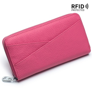 Women RFID Clutch <b>Wallet</b> Fashion Leather Long Purse <b>Ladies</b> Cell Phone <b>Wallets</b> Genuine Leather Clutch Card <b>Wallet</b> - Product Image 5
