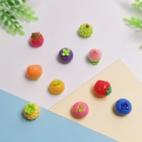 100 pièces de mini cabochons en résine 3D en forme de fruits, à dos plat, pour accessoires de téléphone, accessoires pour cheveux, bricolage, scrapbooking, décoration et artisanat