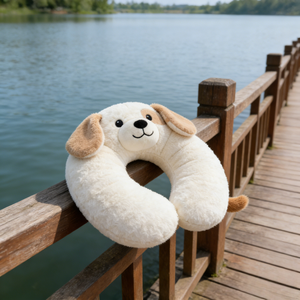 Köpek Boyun Desteği Dayanıklı Peluş Hafızalı Köpük Ayarlanabilir Yükseklik 11-30CM Parti İçin U-Yastık - Product Image 5