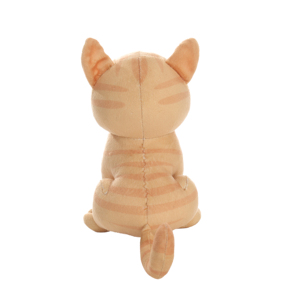 Lindo Peluche de Gato Tabby Naranja Sentado con Dulce Azul en la Boca, Ojos Verdes, Muñeco de Gatito de Peluche, Regalo para Niños - Product Image 2