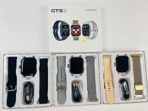 Reloj Inteligente <span class=keywords><strong>GTS4</strong></span> de 2.01 Pulgadas, Resistente al Agua, para Hombre y Mujer, Monitor de Actividad Física, Llamadas Bluetooth, Frecuencia Cardíaca, Correa Doble de Acero, Compatible con Android e iOS - Product Image 3