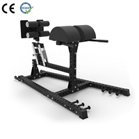 VIGFIT Banc de musculation professionnel réglable pour fessiers et ischio-jambiers, Appareil d'extension dorsale GHD, Station d'entraînement fonctionnelle pour le renforcement du tronc