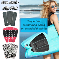Qualité supérieure 2400*900mm bateau plancher EVA mousse planche de surf pont Marine Traction Pad feuille planche de surf pont Pad 3 pièces