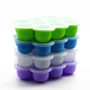 Récipient de stockage d'aliments <span class=keywords><strong>pour</strong></span> bébés Congélateur au micro-ondes Moule à glaçons en silicone étanche <span class=keywords><strong>pour</strong></span> purée maison et collations - Product Image 1