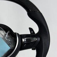 Volant en cuir en fibre de carbone pour BMW F10 F20 M3X1 X5 X6 X4 F30 F32 F33 F34 F35 X3 F25 F36 F80 F2 F22 F23 E46 E90 E60