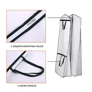 Épaissir robe de mariée longue vêtements étui de protection <span class=keywords><strong>housse</strong></span> anti-poussière robes de mariée sac <span class=keywords><strong>vêtement</strong></span> vêtements cache-poussière - Product Image 5