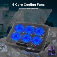 Özelleştirilmiş Logolu Plastik Laptop Soğutucu ve Standlı Fan, 15.6-17.3 İnç Dizüstü Bilgisayarlar için, 6 Sessiz Fanlı, Stokta