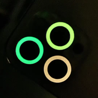 Lentille en verre de caméra lumineuse à la mode pour Iphone 15 14 Pro Max Plus Film étanche anti-rayures pour yeux d'aigle