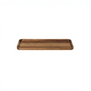 Plateau de service en verre pour bouteille de champagne, fait main, écologique, avec poignées décoratives, léger, compatible lave-vaisselle et micro-ondes, plateaux en bois - Product Image 6