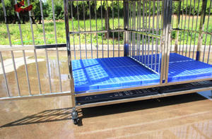 Luxe Noir Grand Chien Parc Caisse Clôture <span class=keywords><strong>Pet</strong></span> Chenil Jouer Stylo Cage D'exercice avec Plateau En Plastique Boîte D'emballage - Product Image 3