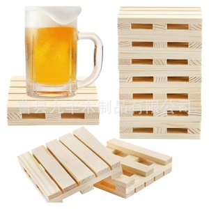 Jiufeng - Posavasos y Manteles Individuales de Madera Maciza 34920, Sin Acabado, Duraderos, Aislantes del Calor, para Café, Té, Decoración del Hogar y Comedor - Product Image 1