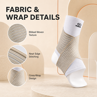 Attelle de poignet réglable avec boucle pour le pouce, respirante, élastique, à compression, ajustement multicouche pour le sport, la course à pied, la gym et l'entraînement