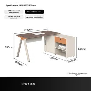 Nội thất văn phòng hiện đại mô-đun 4-6 chỗ ngồi mở bàn làm việc văn phòng cho không gian làm việc chung - Product Image 6