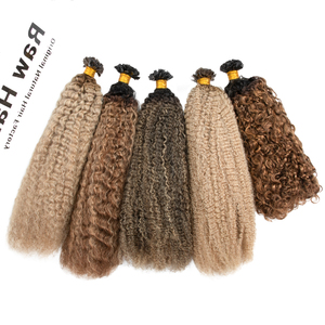 Extensions de cheveux Haohao Hair, cheveux européens Remy, pointes plates K-Tip, couleur claire, haute qualité, kératine brute, cuticules alignées - Product Image 2