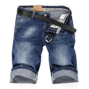 2025 nueva llegada personalizada hombres Vintage Streetwear pantalones de mezclilla estilo lindo Bermudas en Color Jeans ropa de marca - Product Image 1