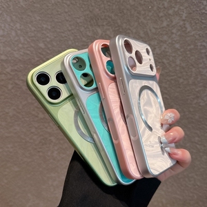 เคสโทรศัพท์มือถือแบบแม่เหล็ก Fashion Linen Finis สำหรับ iPhone 17 16 15 Pro Max ป้องกันการกระแทก ฝาหลังเคลือบด้าน - Product Image 3