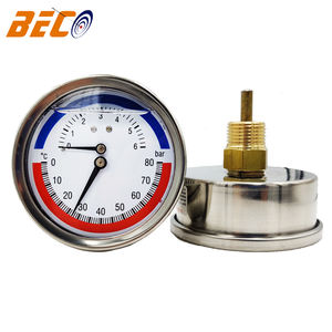 Pressão e temperatura medição temperatura e pressão aço inoxidável indústria termômetro medidor temperatura - Product Image 2