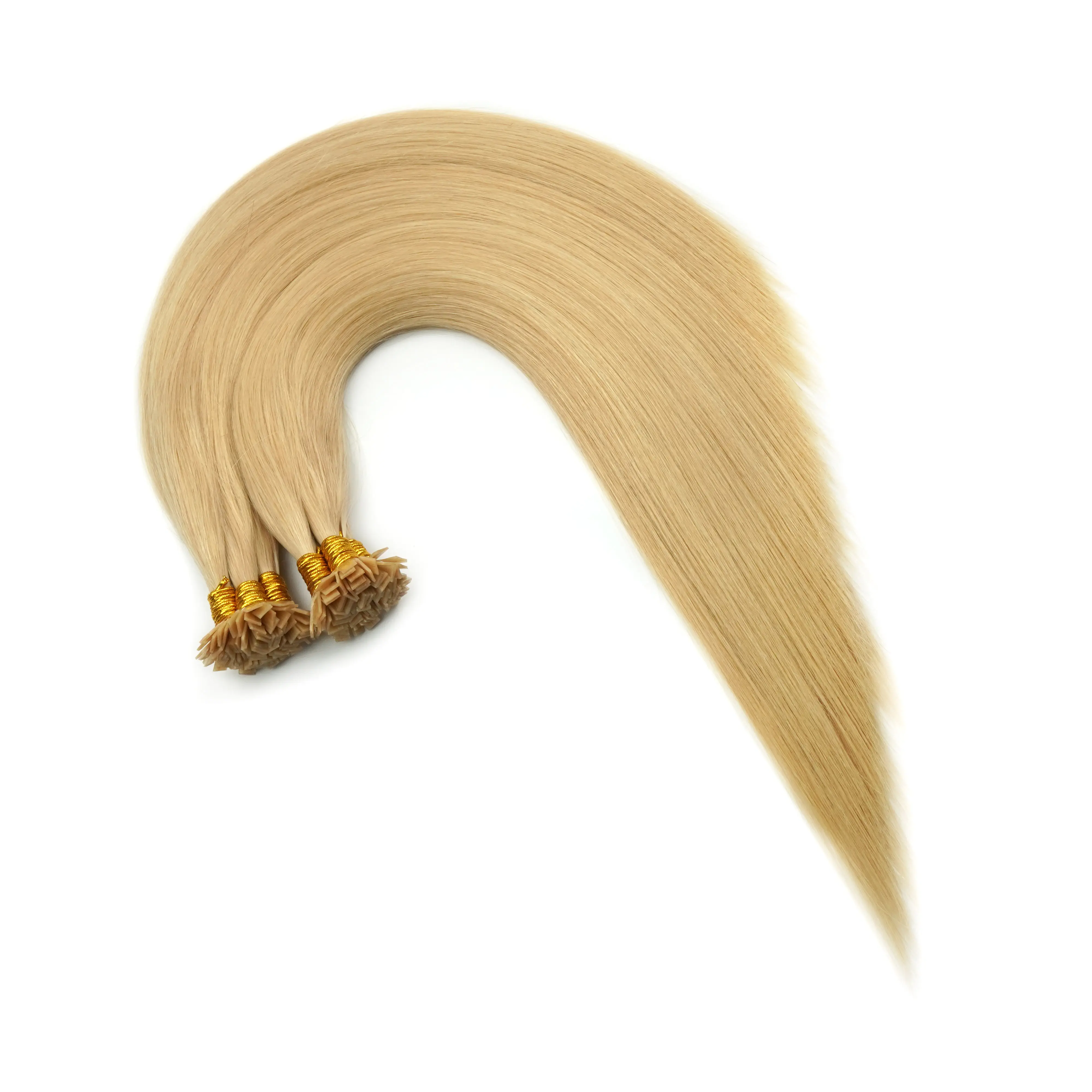 Alta qualidade e Invisible Diferentes cores e comprimentos Alta qualidade extensões de cabelo ponta plana com entrega rápida