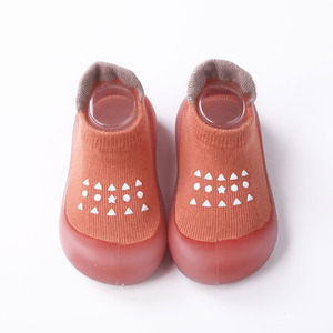 Vente Directe Usine Printemps Chaussons Chaussettes Anti-Dérapantes en Caoutchouc Tricotées en Coton pour Bébé Fille Garçon Premiers Pas - Product Image 6