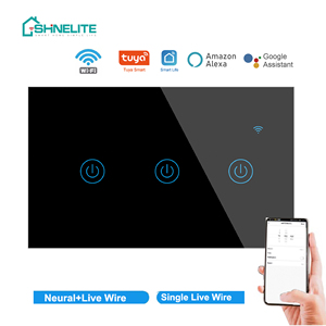 Interruptor de Luz Wifi Inteligente de <span class=keywords><strong>3</strong></span> Gangs con Control por Aplicación Inalámbrica para Hogar Inteligente, Compatible con EE. UU. y Australia - Product Image 2