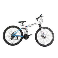 Bicicleta de Montaña Plegable de Suspensión Completa de Alta Calidad al por Mayor, Bicicleta de Montaña Plegable de 26 Pulgadas