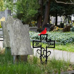 2D Flat Iron Cross <b>Ornament</b>, Personalized Memorial Plaque, <b>Grave</b> Remembrance Decor - Product Image 2