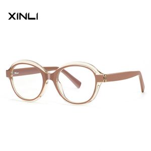 XINLI2216 Women's Fashion Optical Glasses High Quality TR90 Bound <b>Frame</b> Lens Geometric Pattern Reading Glasses China Zhejiang - Product Image 3