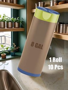 HuamaohengchunUltra Strong Drawstring Trash Bags,8 Gallon,Fragrance Free,<b>Small</b> Garbage Bags 10 pcs Blue - Product Image 3