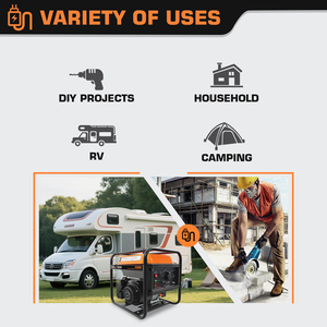3 Kva 4kva 4500 Watt 5kva 5000 Portable Generator <b>Gasoline</b> 220v 110V/230V & Manual Start Open Frame for Jobsite HS4800 Adaptable - Product Image 5