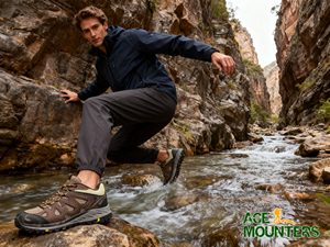 Zapatos de estilo de senderismo de moda PU zapatos de estilo para caminar <span class=keywords><strong>Fitness</strong></span> para hombres zapatos al aire libre forro de malla Botas de senderismo de nailon - Product Image 4