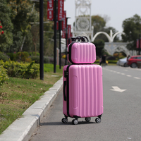 Ensemble de Bagages de Voyage 20, 22, 24, 28 Pouces avec Roues Pivotantes, Valise à Main et Trolley pour Femme