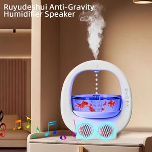 Haut-parleur ABS BT avec musique et lumière LED humidificateur diffuseur Anti-gravité humidificateur système de son pour la décoration intérieure de la maison - Product Image 4